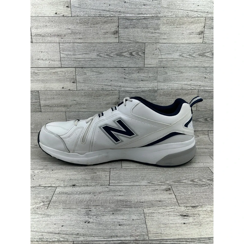New Balance 608 Mens White Leather Lace Up Athletic Shoes Size 15‎ EE